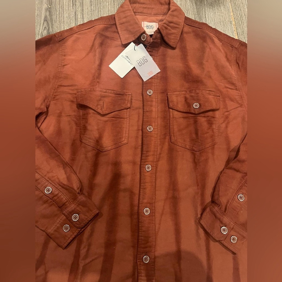 NWT Urban Outfitters BDG Aiden Chamois Sunwashed Shirt Jacket - Picture 3 of 5